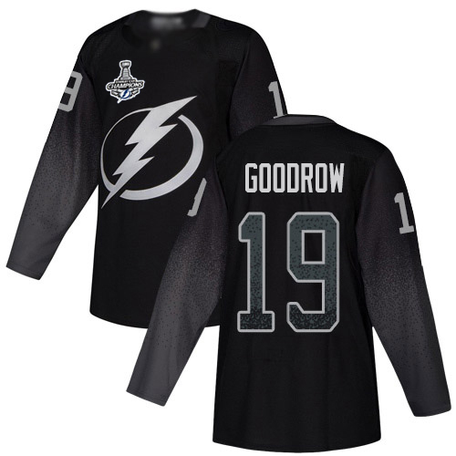 Adidas Tampa Bay Lightning Men #19 Barclay Goodrow Black Alternate Authentic 2020 Stanley Cup Champions Stitched NHL Jersey